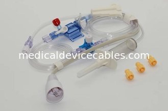 Kompatybilny przetwornik ciśnienia krwi ibp jednorazowego użytku, kabel IBP z zestawem jednokanałowym